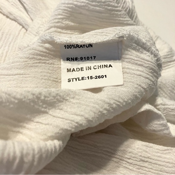 Laffaire White Gauze Sequin Tank Top - Picture 5 of 5